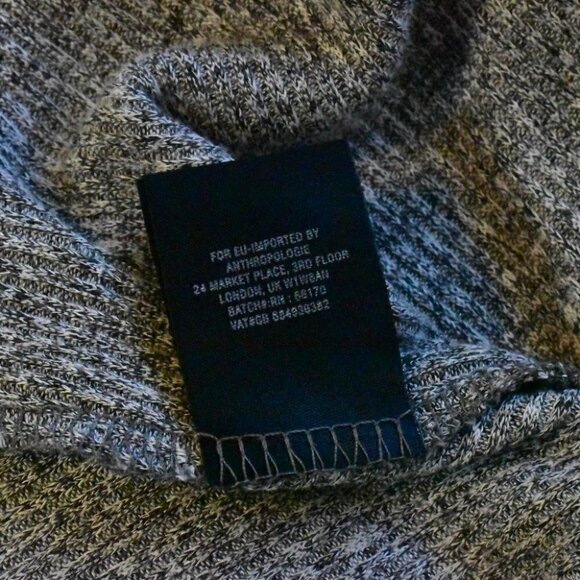 Maeve Anthropologie Long Sleeve Cozy Gray Pullover Sweater Top Size XS - Picture 11 of 11
